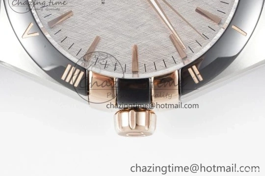 0211 Constellation Black Ceramic SS RG 8F 1:1 Best Edition White Textured Dial on Black Gummy Strap A Sustainable 7804